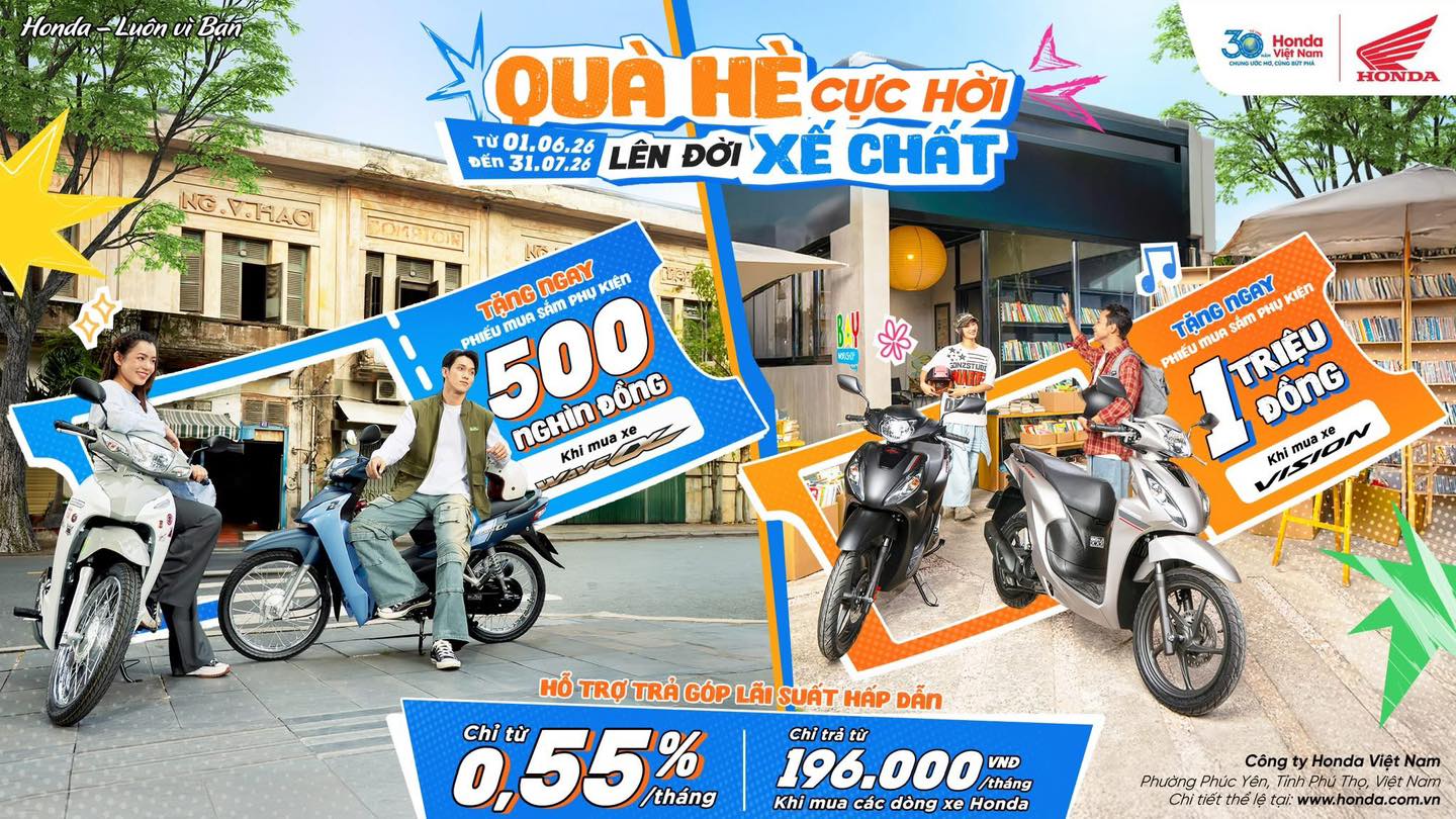 Quà hè cực hời - Lên đời xế chất