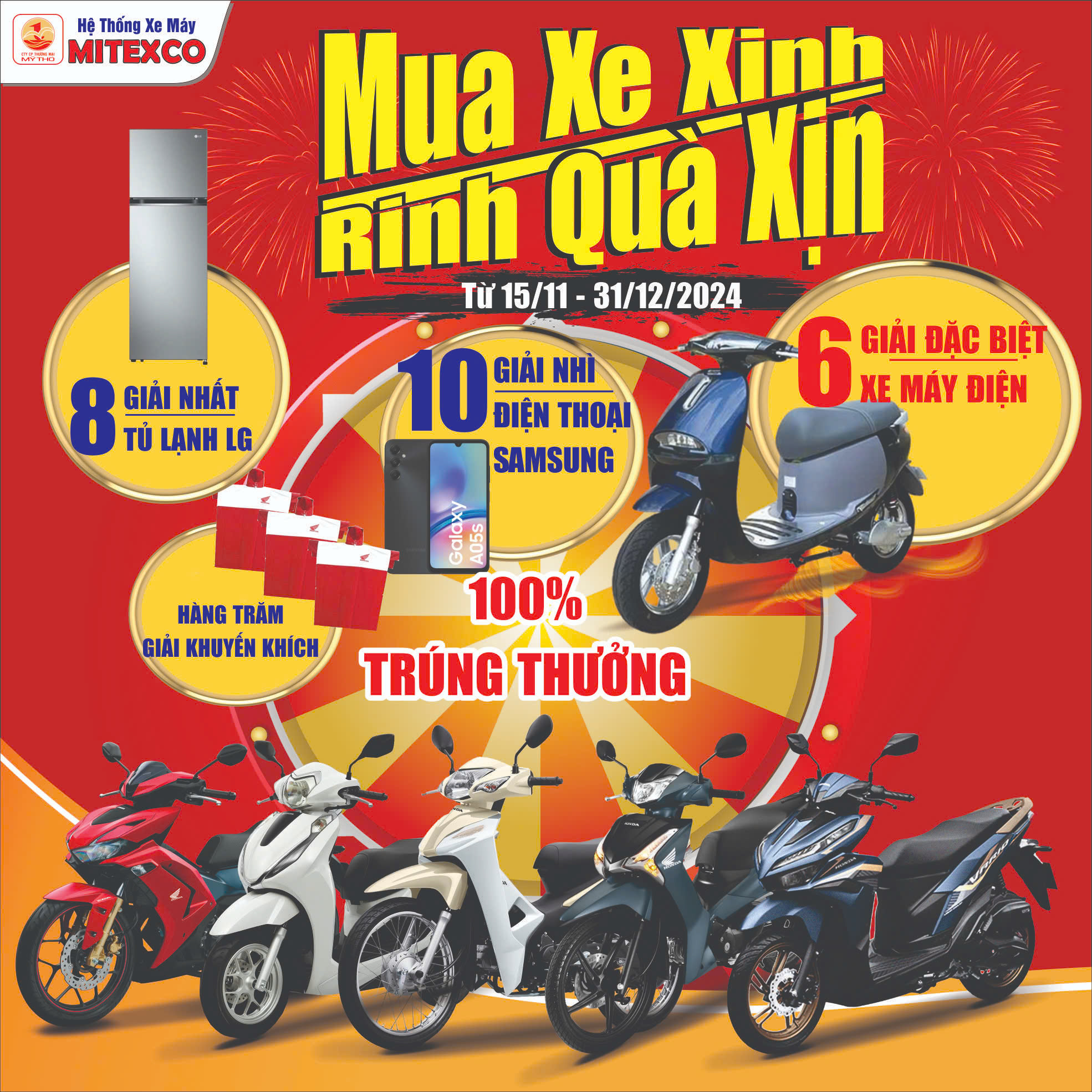 MUA XE XINH tại MITEXCO RINH NGAY QUÀ XỊN 